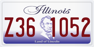 IL license plate Z361052