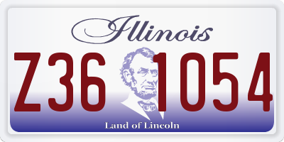IL license plate Z361054