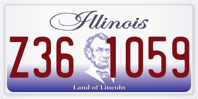 IL license plate Z361059