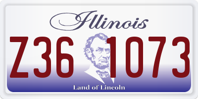 IL license plate Z361073