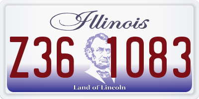 IL license plate Z361083