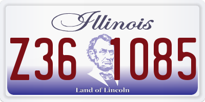 IL license plate Z361085