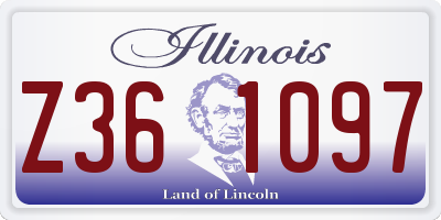 IL license plate Z361097