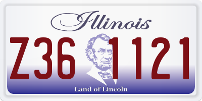 IL license plate Z361121