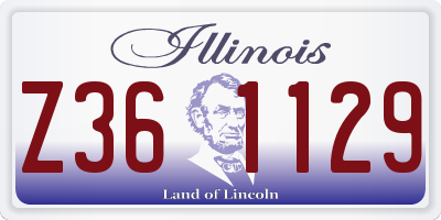 IL license plate Z361129