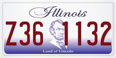 IL license plate Z361132