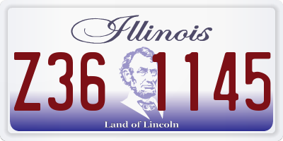 IL license plate Z361145