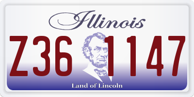 IL license plate Z361147