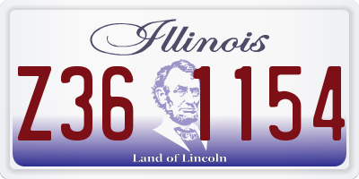 IL license plate Z361154