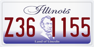 IL license plate Z361155