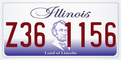 IL license plate Z361156