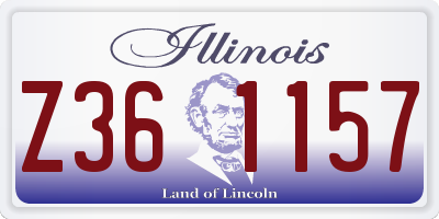 IL license plate Z361157