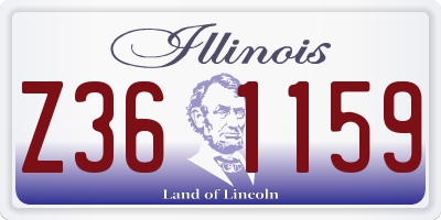 IL license plate Z361159