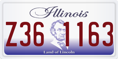IL license plate Z361163