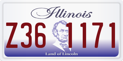 IL license plate Z361171