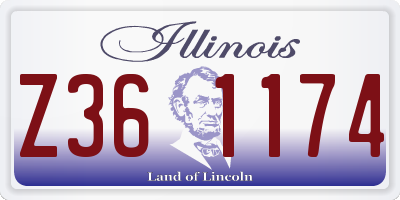 IL license plate Z361174