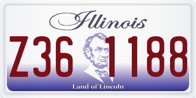 IL license plate Z361188
