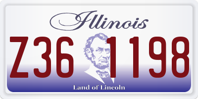 IL license plate Z361198