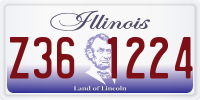 IL license plate Z361224