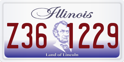 IL license plate Z361229