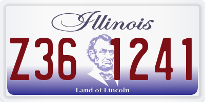 IL license plate Z361241