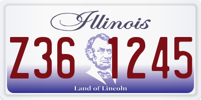 IL license plate Z361245