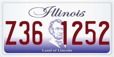 IL license plate Z361252