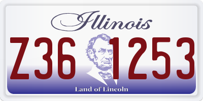 IL license plate Z361253