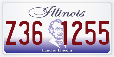 IL license plate Z361255