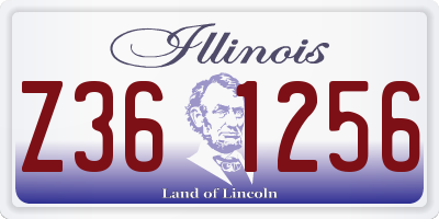 IL license plate Z361256