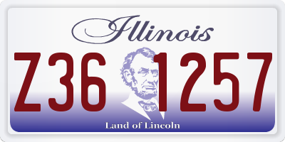 IL license plate Z361257