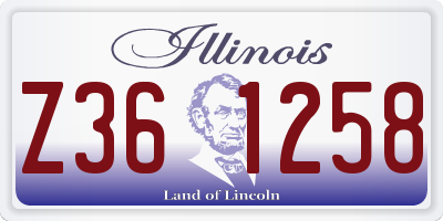 IL license plate Z361258