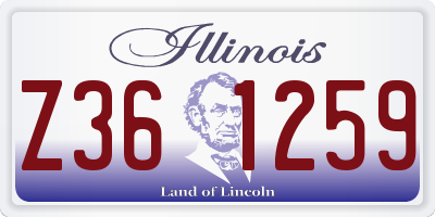 IL license plate Z361259