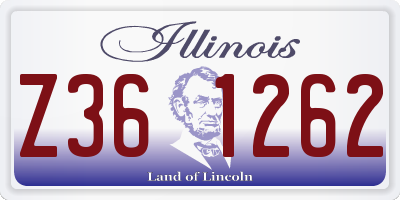 IL license plate Z361262