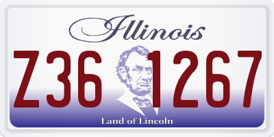 IL license plate Z361267