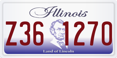 IL license plate Z361270
