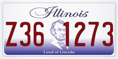 IL license plate Z361273