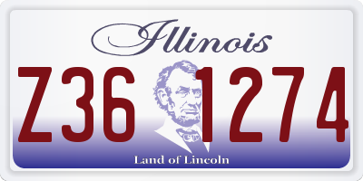IL license plate Z361274