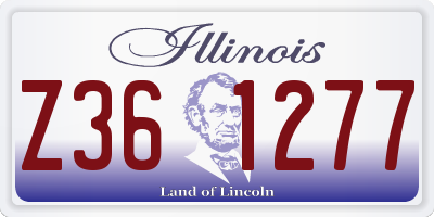 IL license plate Z361277
