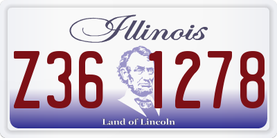 IL license plate Z361278