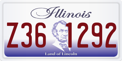 IL license plate Z361292