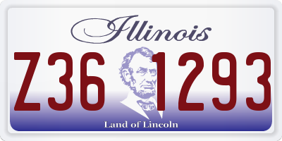 IL license plate Z361293