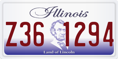IL license plate Z361294