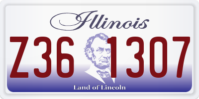 IL license plate Z361307