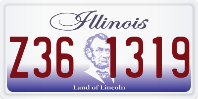IL license plate Z361319