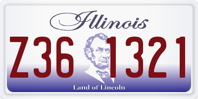 IL license plate Z361321