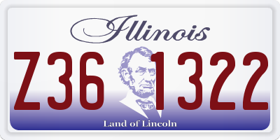 IL license plate Z361322