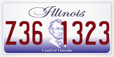 IL license plate Z361323