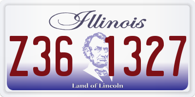 IL license plate Z361327