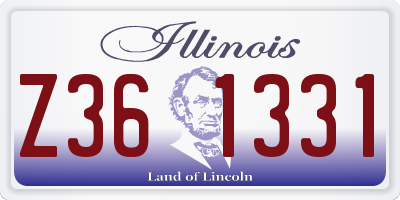 IL license plate Z361331